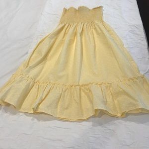 Vineyard vines Yellow strapless Dress Small ❤️